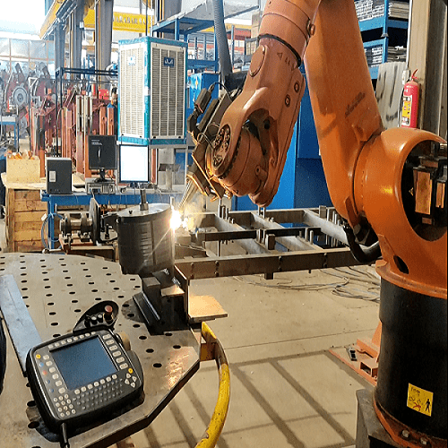 جوش لیزر با ربات صنعتی